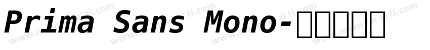 Prima Sans Mono字体转换